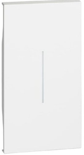 Лицевая панель Legrand BTicino Living Now для 1-кл. 2 мод. выключателя белый картинка